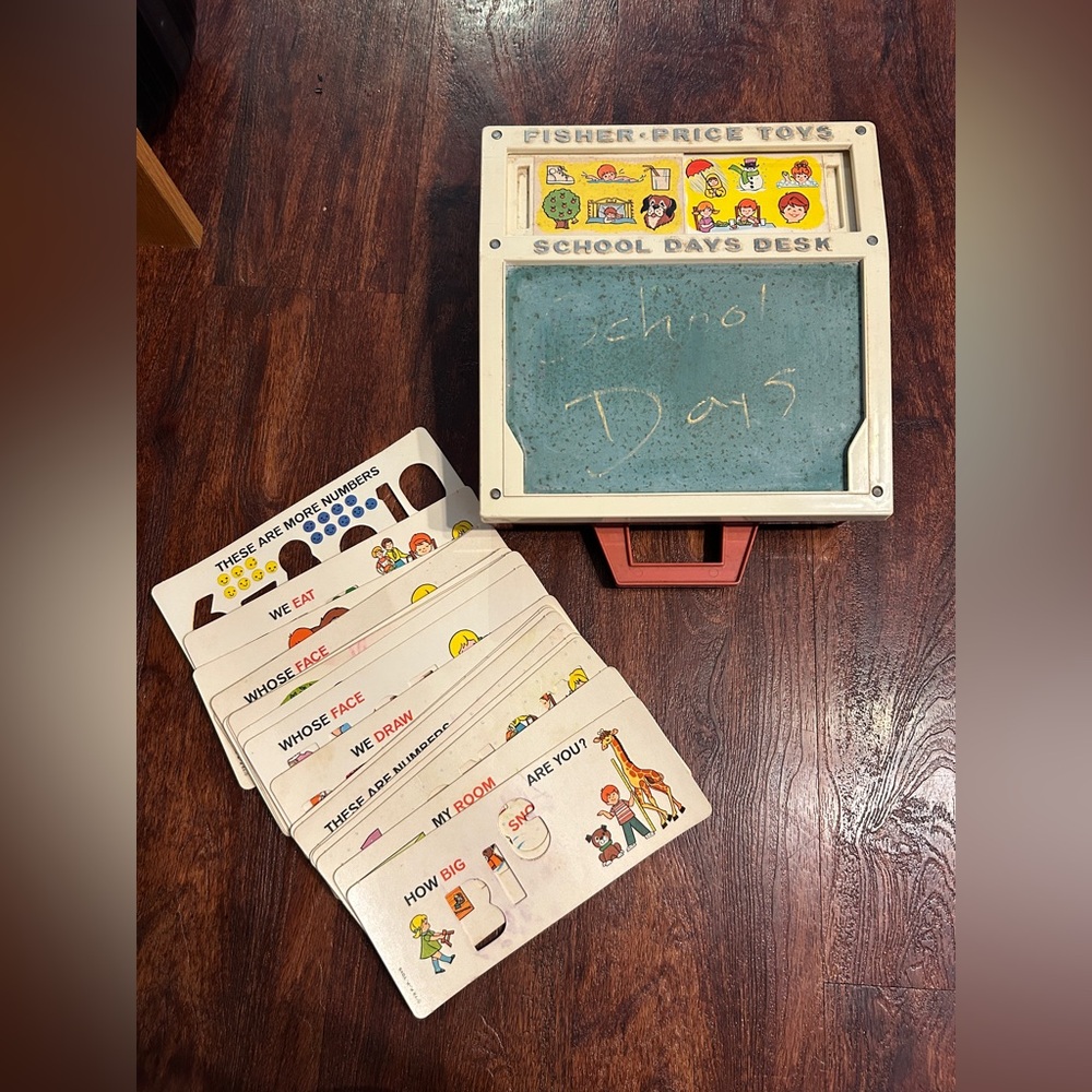 1970 Fisher-Price School Days Desk Toy